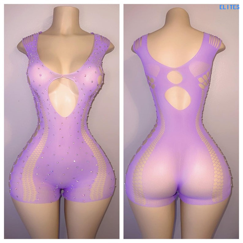 ELITES Custom Hot Girls Fishnet Bodysuits Wholesale Exotic Dancewear