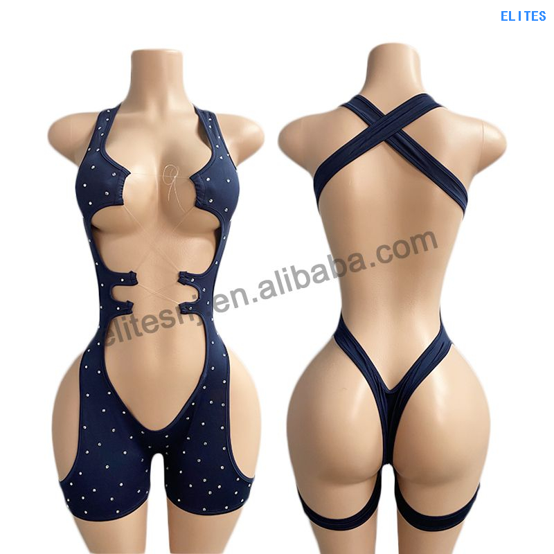 ELITES Seamless Floral Nylon Exotic Dancewear